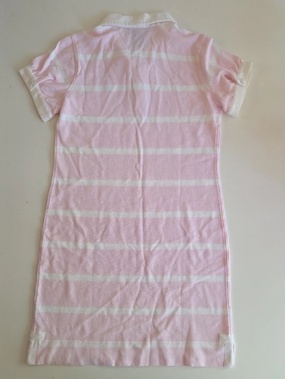 Ralph Lauren Pink & White Striped Polo Dress